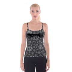 Dark Moon And Stars Spaghetti Strap Top by AnkouArts