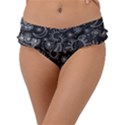 Dark Moon and Stars Frill Bikini Bottom View1