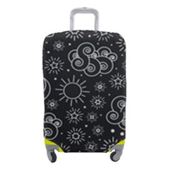 Dark Moon And Stars Luggage Cover (small)