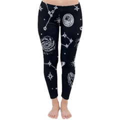 Dark Stars And Planets Classic Winter Leggings