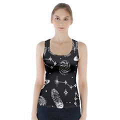 Dark Stars And Planets Racer Back Sports Top by AnkouArts