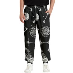 Dark Stars And Planets Men s Elastic Waist Pants by AnkouArts