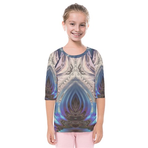 Desert Bloom Kids  Quarter Sleeve Raglan Tee by MRNStudios