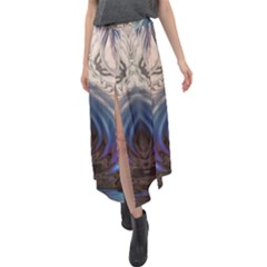 Desert Bloom Velour Split Maxi Skirt by MRNStudios