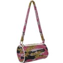 Abstract Glitter Gold, Black and Pink Camo Mini Cylinder Bag View2