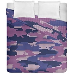 Abstract Purple Camo Duvet Cover Double Side (california King Size)