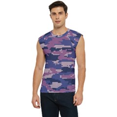 Abstract Purple Camo Men s Raglan Cap Sleeve Tee by AnkouArts