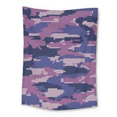 Abstract Purple Camo Medium Tapestry