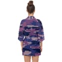 Abstract Purple Camo Half Sleeve Chiffon Kimono View2