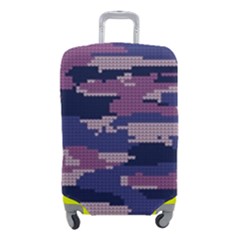 Abstract Purple Camo Luggage Cover (small)