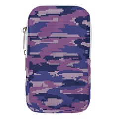 Abstract Purple Camo Waist Pouch (large) by AnkouArts