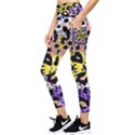 Black Leopard print with yellow, gold, purple and pink Pocket Leggings  View3