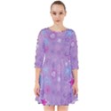  Hearts and Stars on light purple. Smock Dress View1