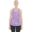  Hearts and Stars on light purple. Piece Up Tank Top View1