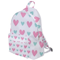 Pink Hearts One White Background The Plain Backpack by AnkouArts