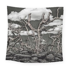 Dark Fantasy Landscape Poster Square Tapestry (large) by dflcprintsclothing