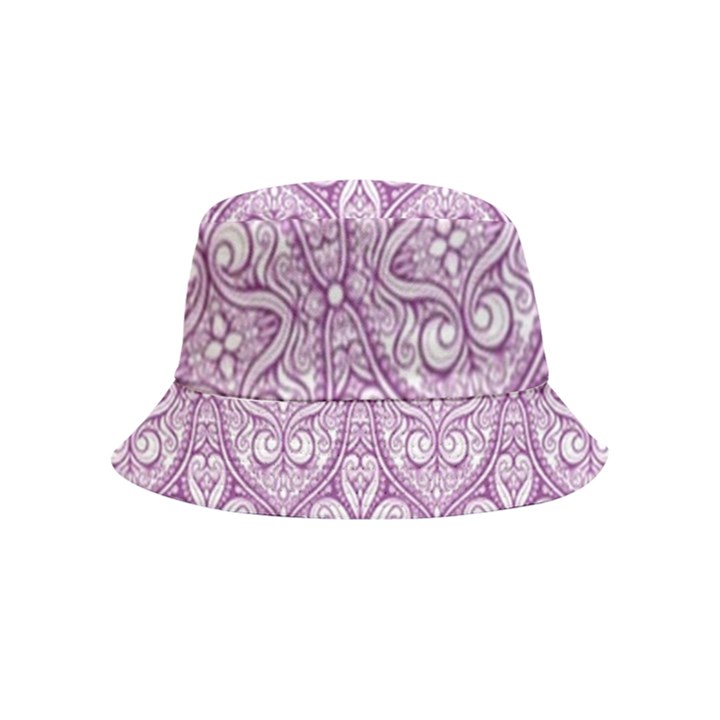 purple pattern Oval Bucket Hat (Kids)