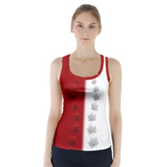 Canada 2 Tone Racer Back Sports Top