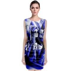 Glacial Speeds Sleeveless Velvet Midi Dress by MRNStudios