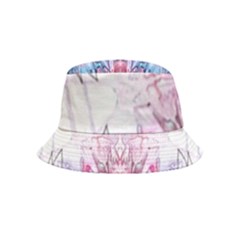 Abstract Repeats Inside Out Bucket Hat (kids) by kaleidomarblingart