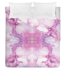 Pink Abstract Repeats Duvet Cover Double Side (queen Size) by kaleidomarblingart