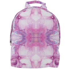 Pink Abstract Repeats Mini Full Print Backpack by kaleidomarblingart