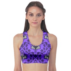 Friggin Bats Pattern Sports Bra by NerdySparkleGoth