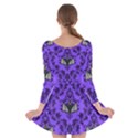 Friggin Bats Pattern Long Sleeve Skater Dress View2