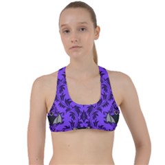 Friggin Bats Pattern Criss Cross Racerback Sports Bra by NerdySparkleGoth