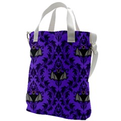 Friggin Bats Pattern Canvas Messenger Bag by NerdySparkleGoth