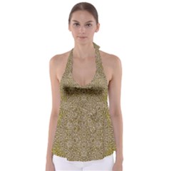 Pearls With A Beautiful Luster And A Star Of Pearls Babydoll Tankini Top by pepitasart