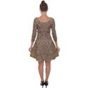 Pearls With A Beautiful Luster And A Star Of Pearls Quarter Sleeve Skater Dress View2