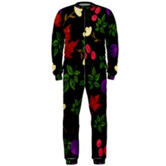 Golden Autumn, Red-yellow Leaves And Flowers  Onepiece Jumpsuit (men)  by Daria3107