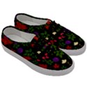 Golden autumn, red-yellow leaves and flowers  Men s Classic Low Top Sneakers View3