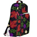 Golden autumn, red-yellow leaves and flowers  Double Compartment Backpack View2