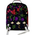 Golden autumn, red-yellow leaves and flowers  Double Compartment Backpack View3