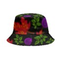 Golden autumn, red-yellow leaves and flowers  Bucket Hat View1