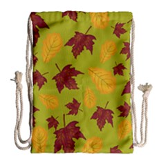 Golden Autumn Drawstring Bag (large) by Daria3107