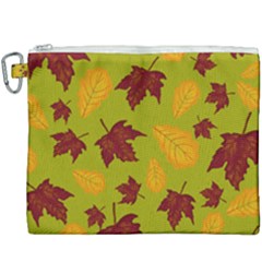 Golden Autumn Canvas Cosmetic Bag (xxxl) by Daria3107