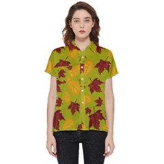 Golden Autumn Short Sleeve Pocket Shirt by Daria3107