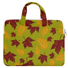 Golden Autumn Macbook Pro Double Pocket Laptop Bag (large) by Daria3107