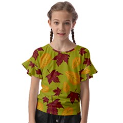 Golden Autumn Kids  Cut Out Flutter Sleeves by Daria3107