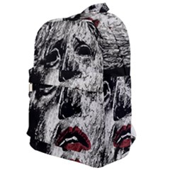 Creepy Head Sculpture Artwork Classic Backpack by dflcprintsclothing