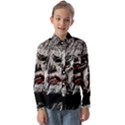 Creepy Head Sculpture Artwork Kids  Long Sleeve Shirt View1