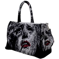 Creepy Head Sculpture Artwork Duffel Travel Bag by dflcprintsclothing