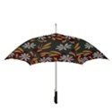 Folk flowers pattern Floral surface design Straight Umbrellas View3