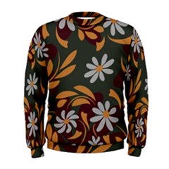 Folk Flowers Pattern Floral Surface Design Men s Sweatshirt by Eskimos