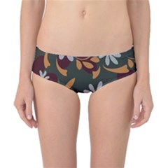 Folk Flowers Pattern Floral Surface Design Classic Bikini Bottoms by Eskimos