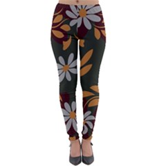 Folk Flowers Pattern Floral Surface Design Lightweight Velour Leggings by Eskimos