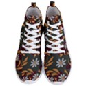 Folk flowers pattern Floral surface design Men s Lightweight High Top Sneakers View1